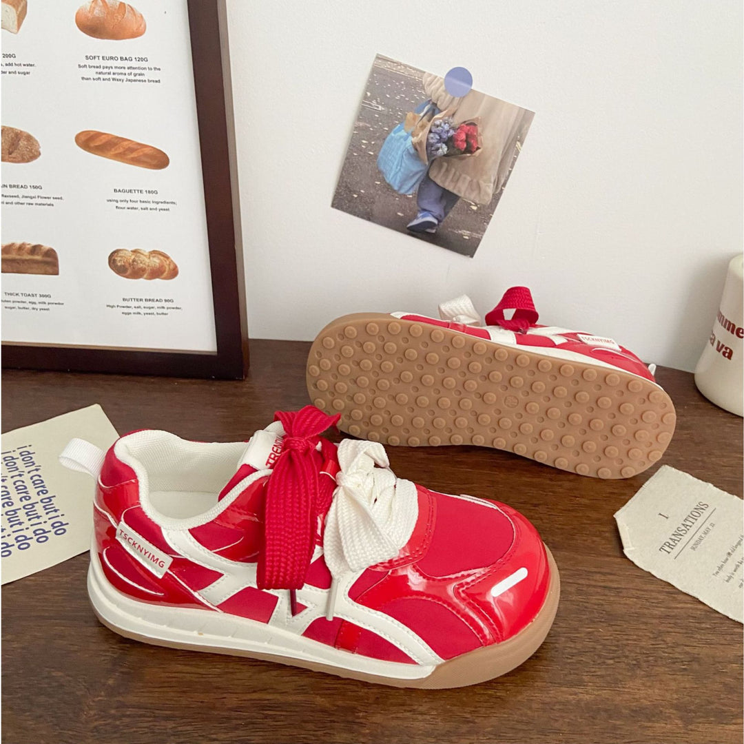 Damen Sneakers mit atmungsaktiver Mesh-Oberfläche und flexibler Gummisohle EB