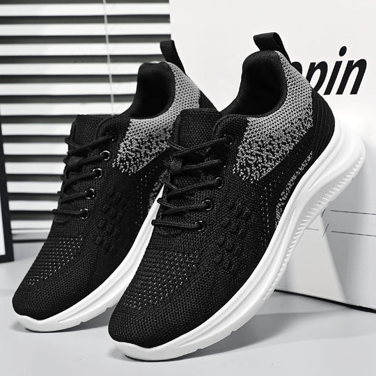 Damen nan atmungsaktive Strick-Walking-Sneaker mit sockenähnlichem Schaft, gepolsterter Fersenstütze und flexibler Leichtlaufsohle EB