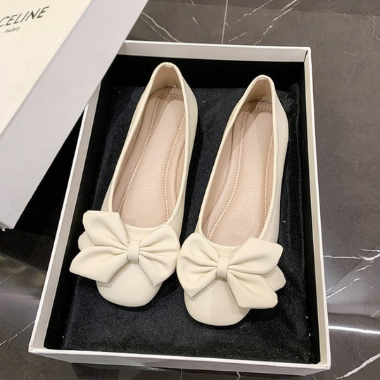 Damen Ballerinas mit eleganter Schleifenverzierung EB