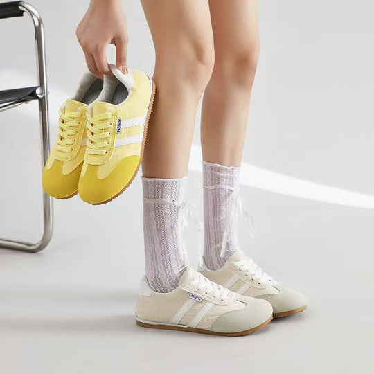 Damen Sportliche Sneakers mit weichem Obermaterial und rutschfester Sohle EB