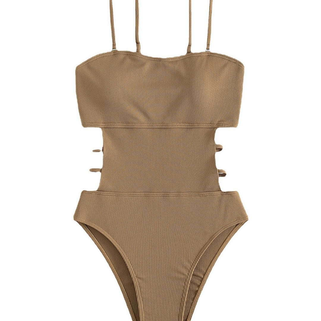 Damen Einteiliger Badeanzug mit modischem Schnitt und eleganter Taillierung EB