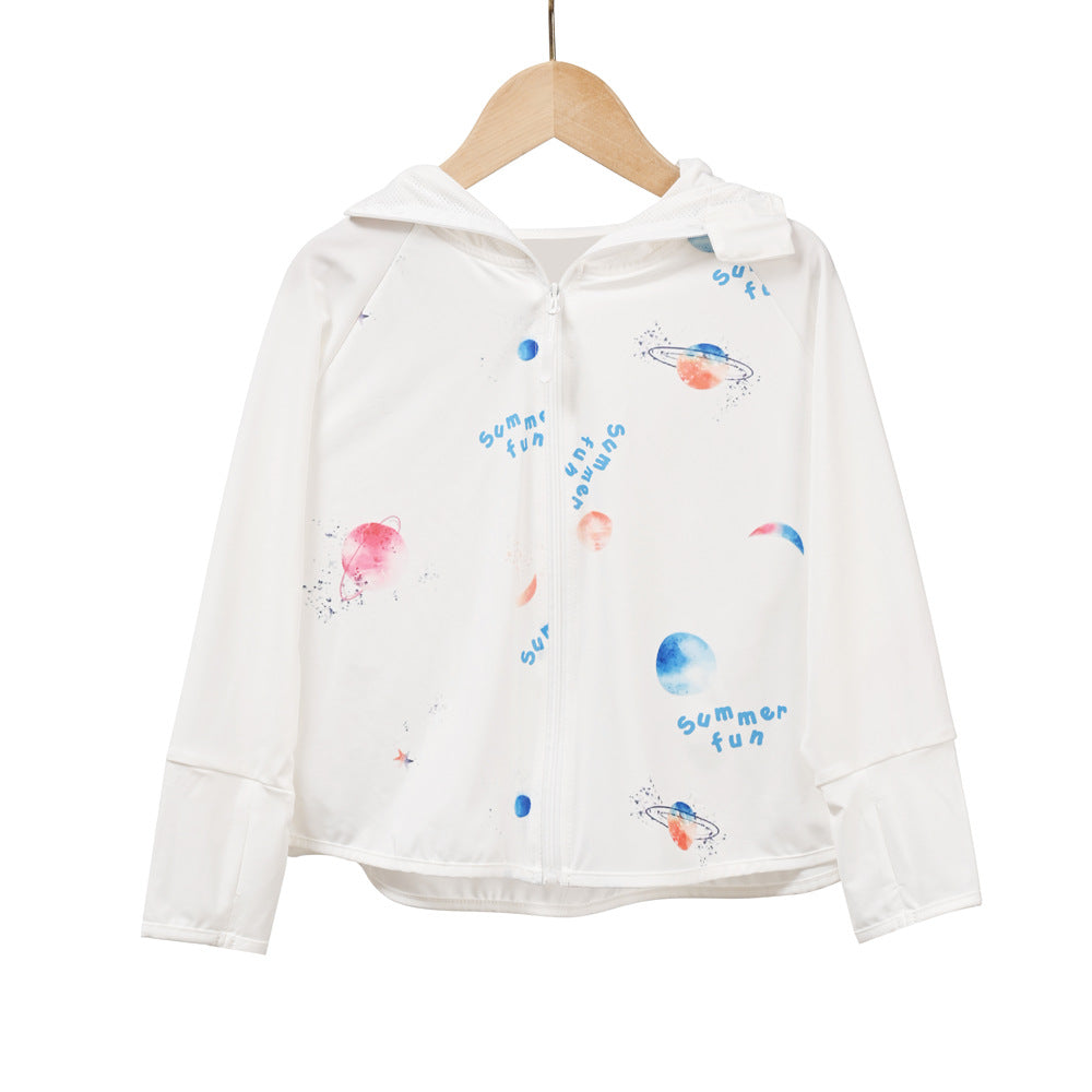 Damen atmungsaktive UV-Schutzjacke mit Kapuze EB