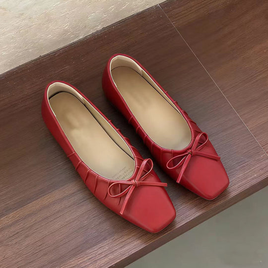 Damen Ballerinas mit zierlichem Schleifendesign und gepolsterter Innensohle EB
