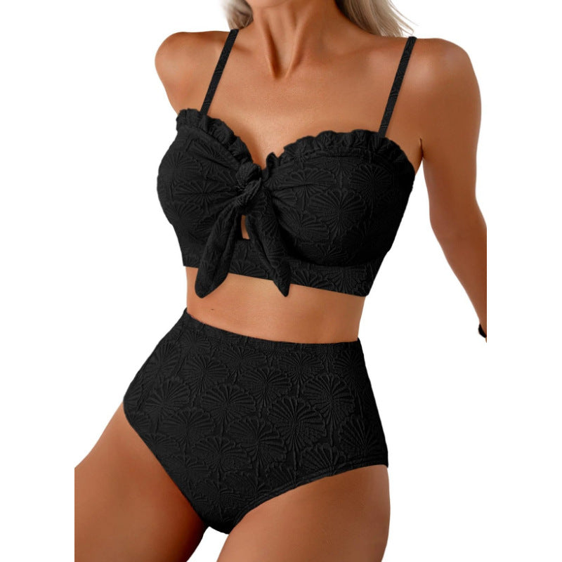 Damen Bikiniset mit hochgeschnittener Hose EB