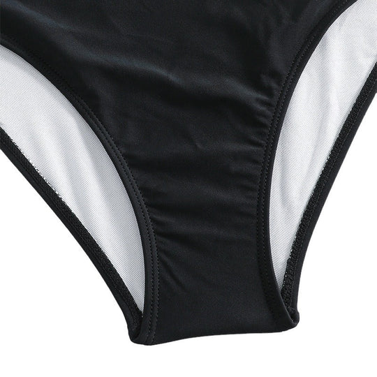 Damen Einteiler Badeanzug mit stylischem Wickeldesign EB