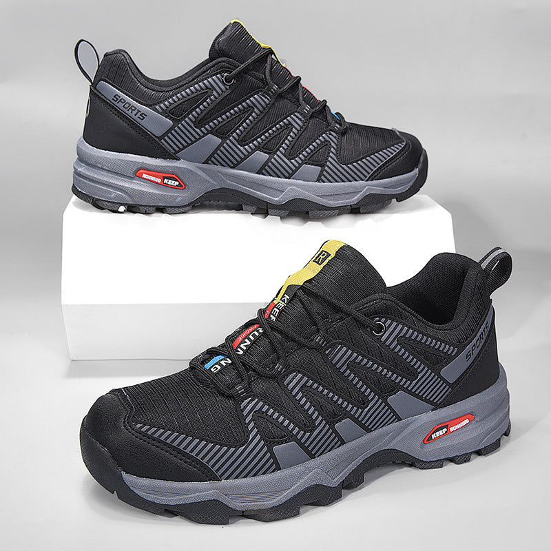 Herren sportlicher Outdoor-Adventure Sneaker mit verstärkter Zehenkappe und stoßdämpfender Wabensohle EB