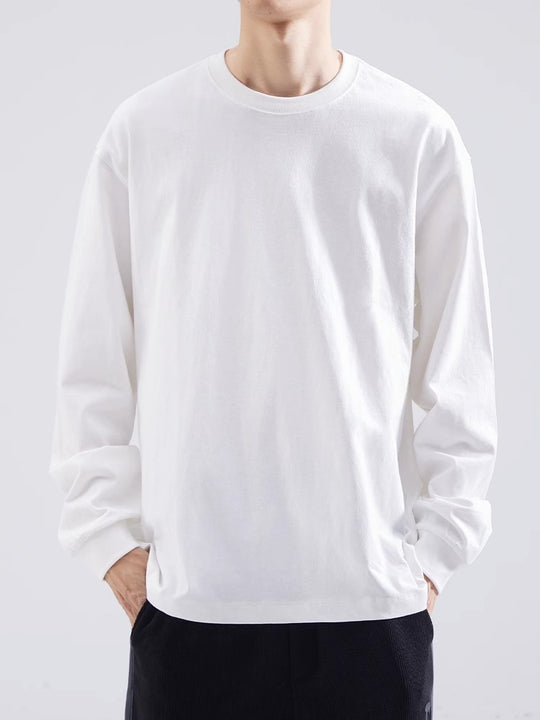 Damen lässiges Langarmshirt aus hochwertiger Baumwolle EB