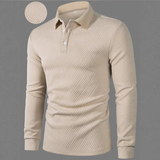 Herren Langarm Polohemd EB