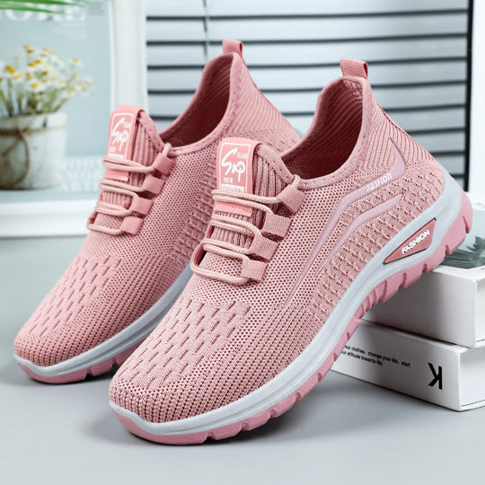 Damen Atmungsaktive Freizeitsneaker mit elastischer Passform und dämpfender Sohle EB