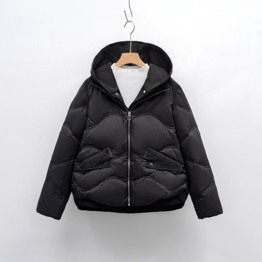 Damen Daunenjacke mit verstellbarem Kragen EB