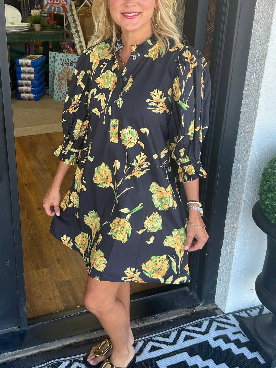 Damen Blusenkleid EB