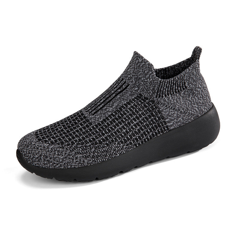 Unisex nan nahtloser Sockensneaker mit atmungsaktiver dreidimensionaler Strickkonstruktion und stoßdämpfender Flexsohle EB