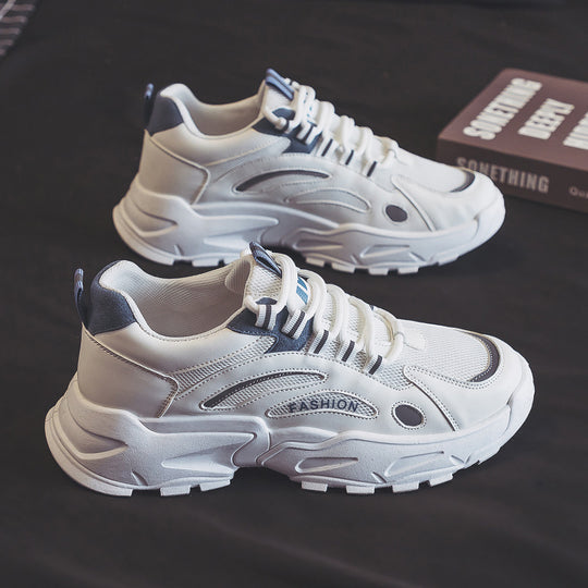 Damen Sportliche Sneakers mit atmungsaktiven Mesh-Einsätzen und markanter Sohlenkonstruktion EB