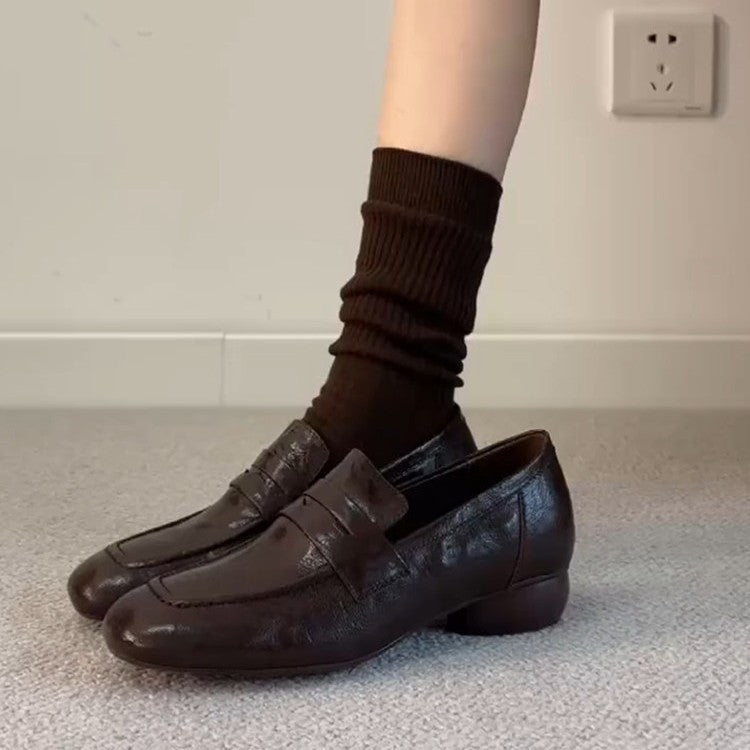 Damen Mokassins mit elegantem Riemen und bequemer Sohle EB