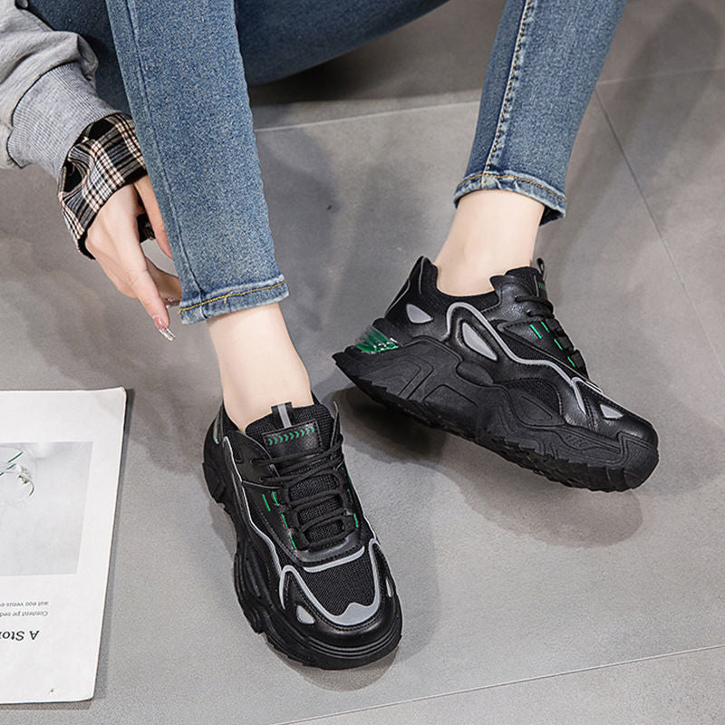Damen Sportliche Sneakers mit stabiler Sohle und atmungsaktivem Obermaterial EB
