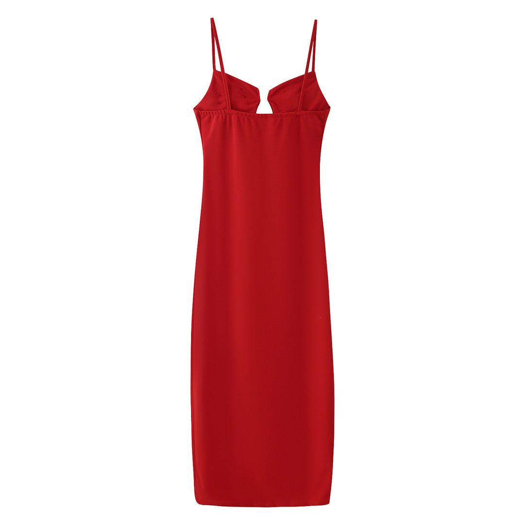 Damen Maxikleid mit floralen Applikationen und elegantem Schnitt EB