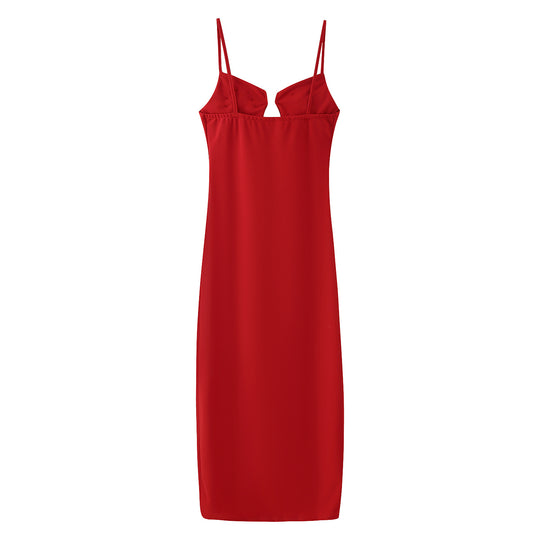 Damen Maxikleid mit floralen Applikationen und elegantem Schnitt EB