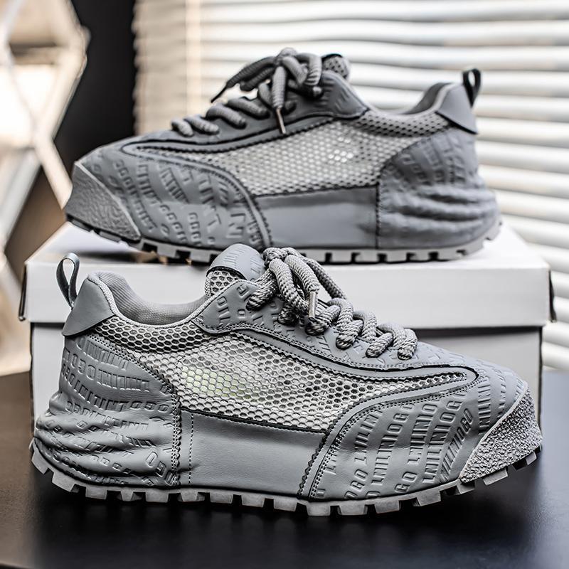 Damen atmungsaktive Sport-Sneaker mit innovativer Textur und rutschfester Sohle EB