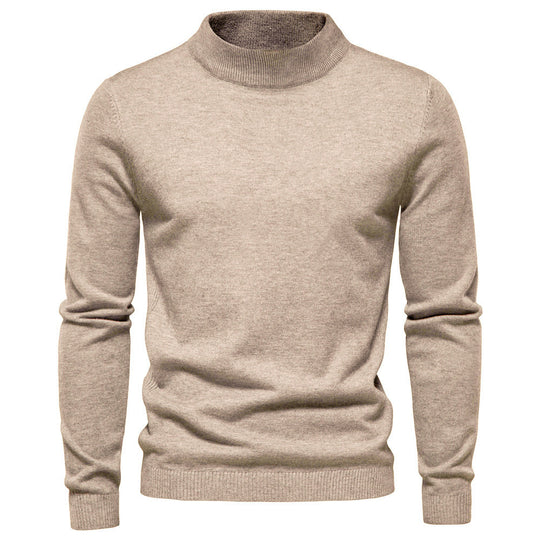 Herren eleganter Rollkragenpullover aus feiner Wolle EB