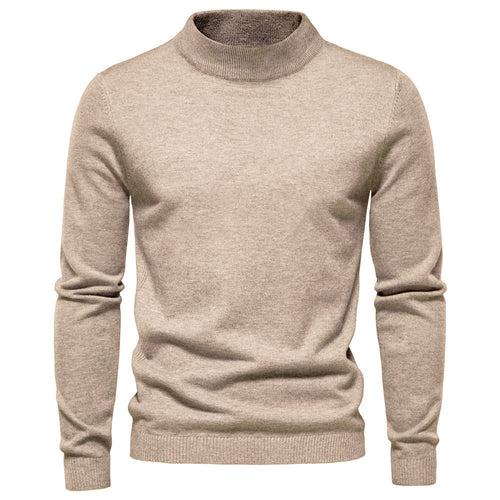 Herren eleganter Rollkragenpullover aus feiner Wolle EB