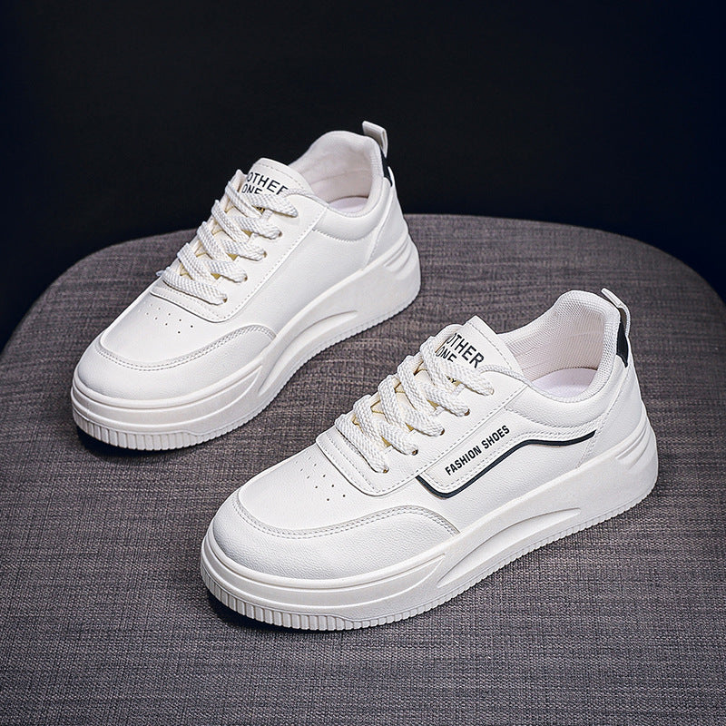 Damen Modische Sneakers mit dicker Laufsohle und atmungsaktiver Oberflächenstruktur EB