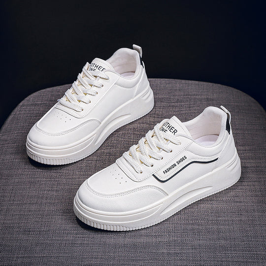 Damen Modische Sneakers mit dicker Laufsohle und atmungsaktiver Oberflächenstruktur EB