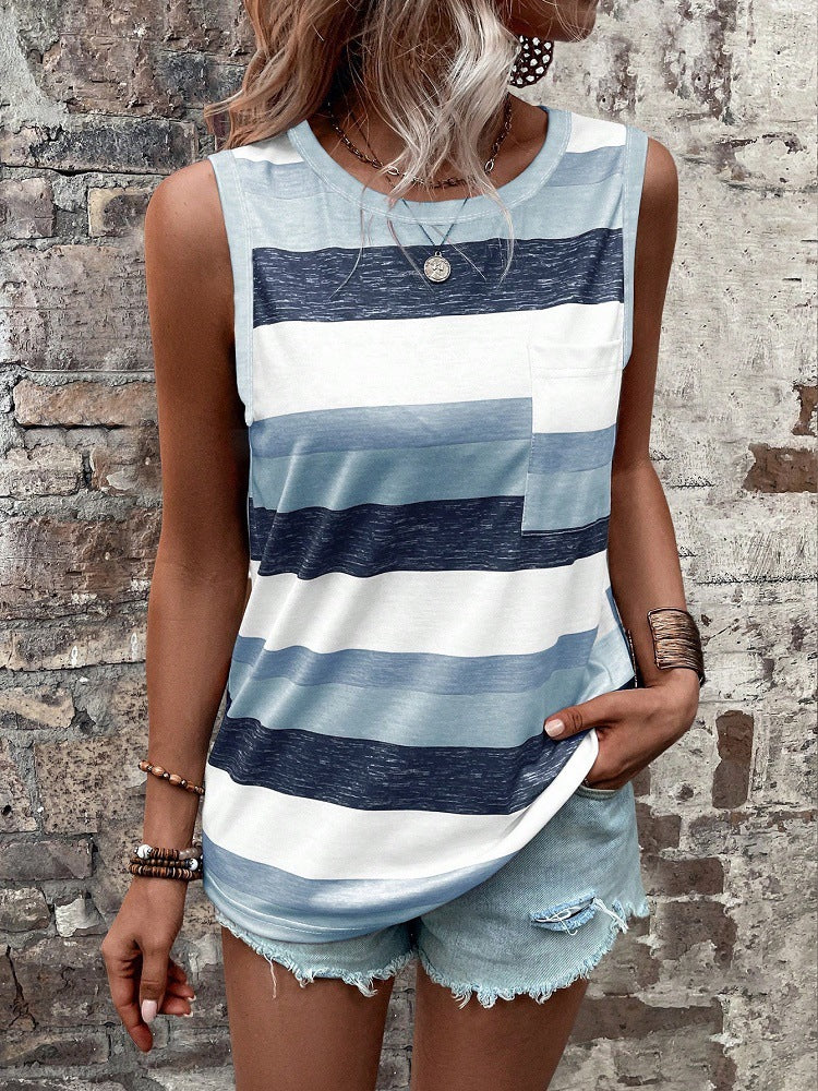 Damen Gestreiftes Freizeittop EB