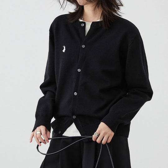 Damen weiche Strickjacke mit feinen Knopfdetails und elegantem Design EB