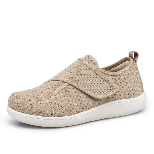 Herren nan orthopädischer Pantoffel mit verstellbarem Klettverschluss, atmungsaktivem Mesh und stoßdämpfender Schaumstoffsohle EB