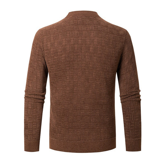 Herren modischer Strickpullover mit einzigartigem Strukturdesign EB