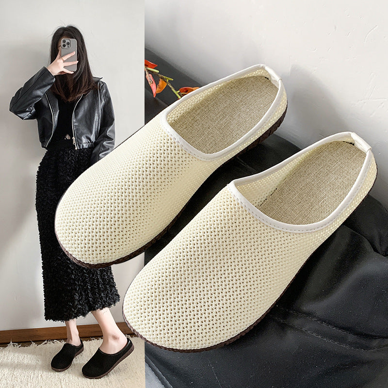 Damen Komfortable Hausschuhe aus atmungsaktivem Mesh EB