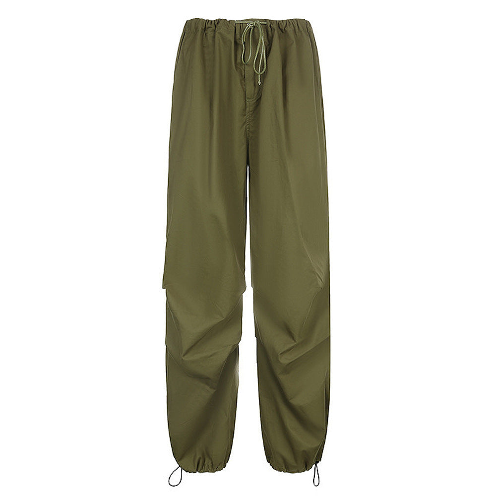 Damen Weite Sporthose mit elastischem Bund und stylischen Ketten-Details Heidi-Mode