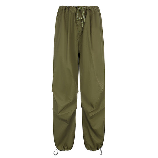 Damen Weite Sporthose mit elastischem Bund und stylischen Ketten-Details Heidi-Mode