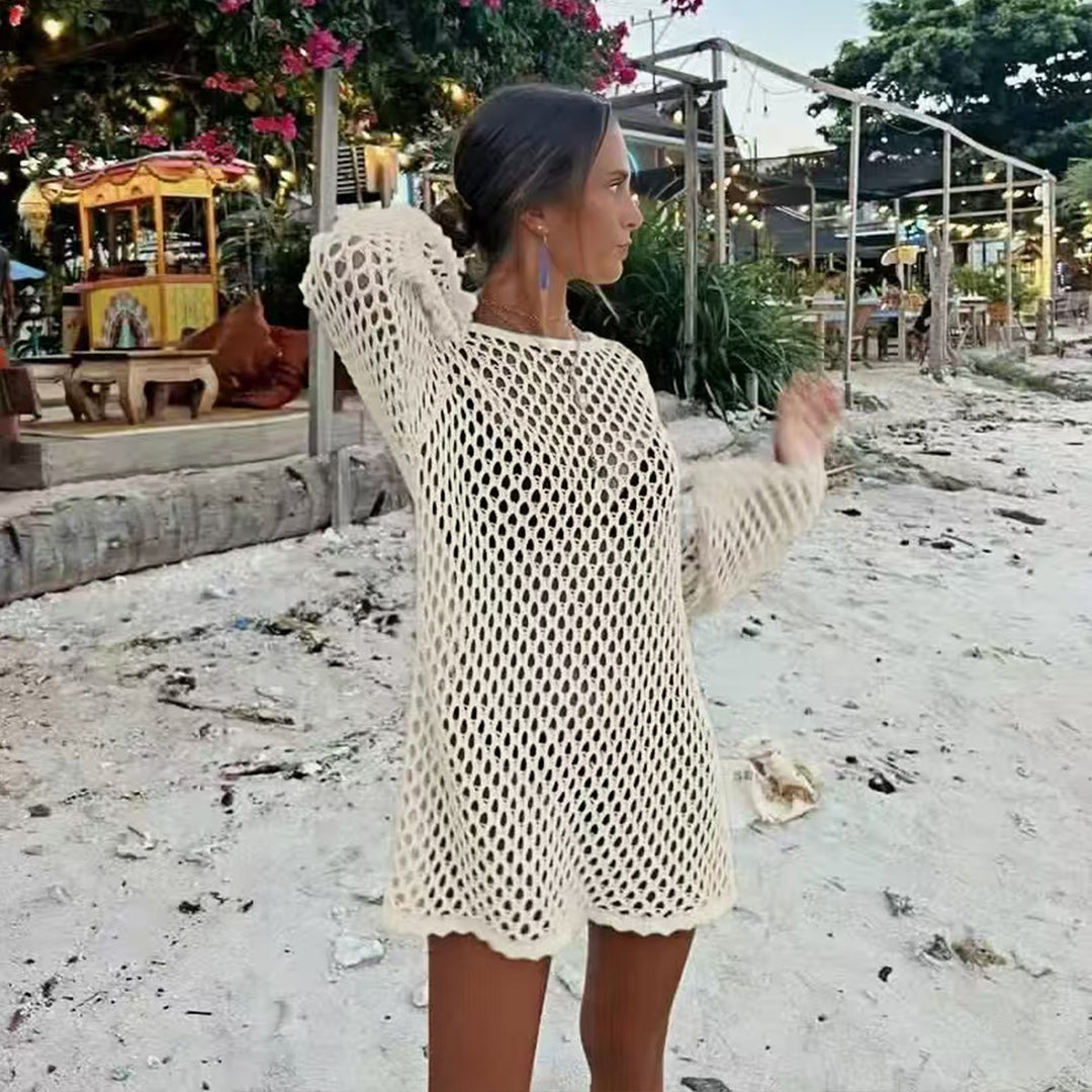 Damen Netz-Strandkleid EB