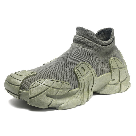 Unisex modische High-Top Sneakers mit elastischem Strick-Obermaterial EB