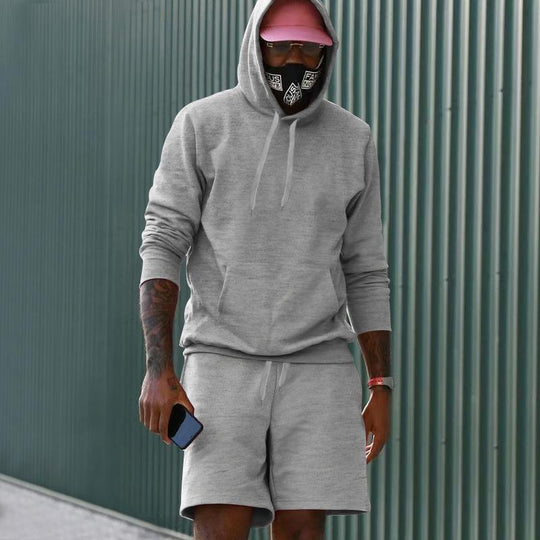 EB Herren Hoodie-Shorts-Set mit Kängurutasche