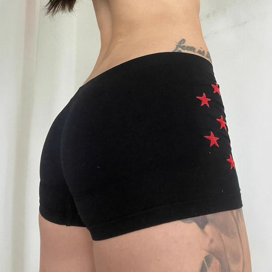 Damen Komfortable Boxershorts mit patriotischem Design EB