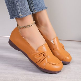 Damen Bequeme Ballerinas mit eleganter Schleifen-Applikation EB