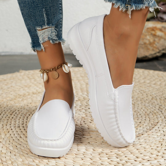 Damen Komfortable Slip-On Mokassins EB