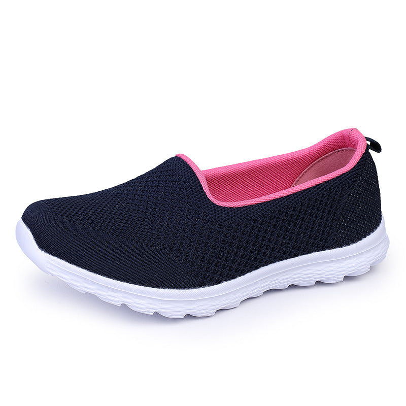 Damen Bequeme Slip-On Sneaker mit atmungsaktivem Obermaterial EB