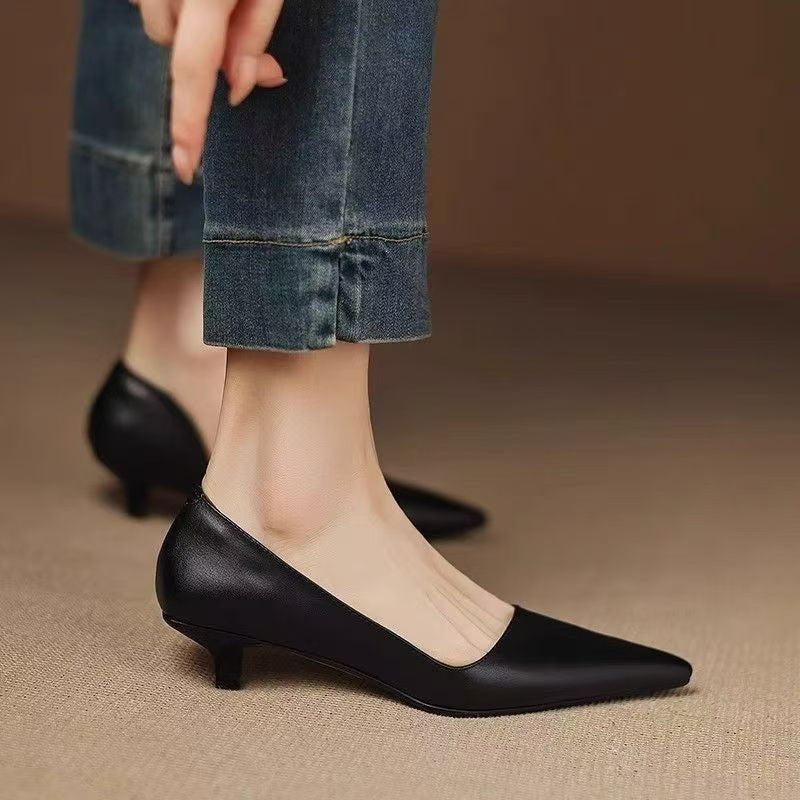 Damen elegante spitze Absatzschuhe EB