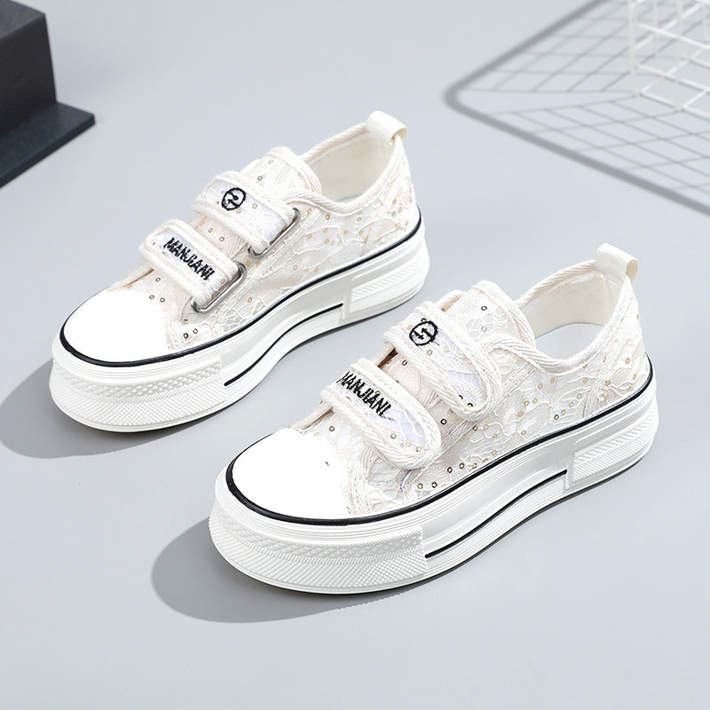 Damen Sneakers mit Klettverschluss und modischem Design EB