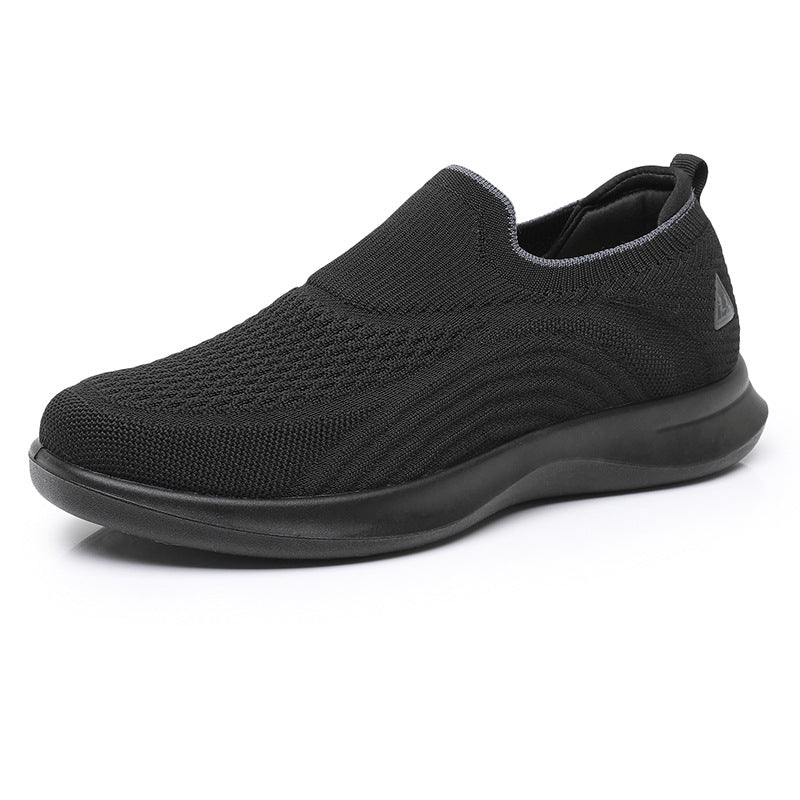 Damen Slip-On Sneakers mit atmungsaktivem Strick-Obermaterial EB