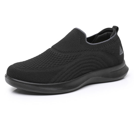 Damen Slip-On Sneakers mit atmungsaktivem Strick-Obermaterial EB