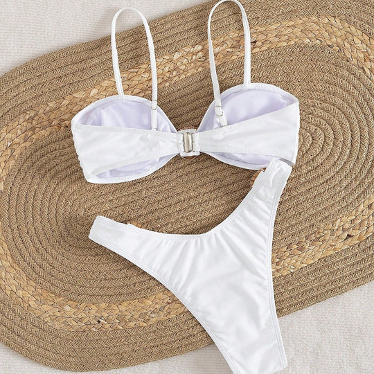 Damen Bikini-Set mit raffinierten Muscheldetails EB