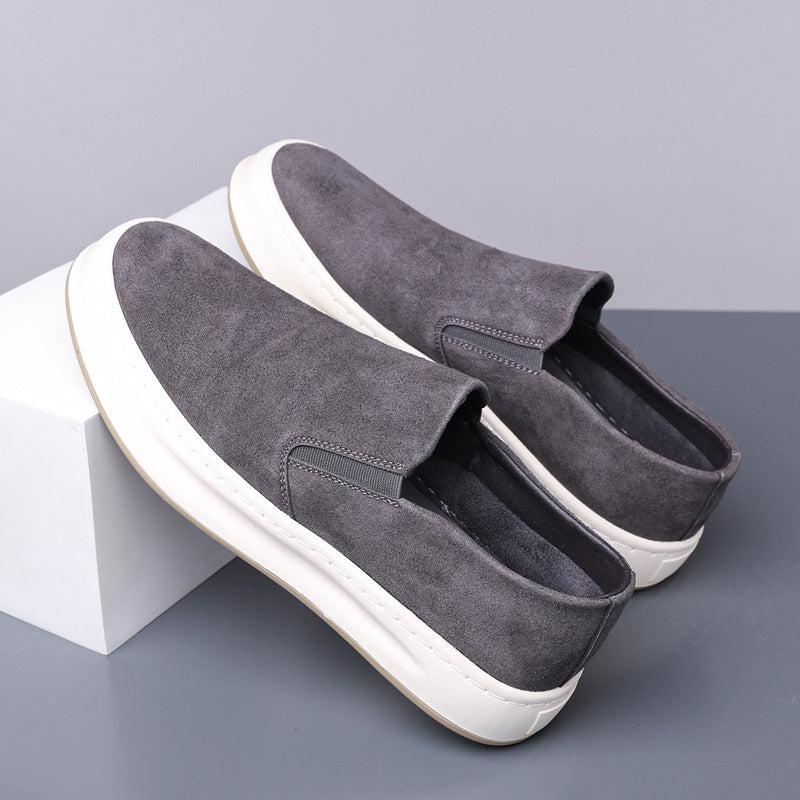 Damen Slip-On Sneakers aus hochwertigem Wildleder mit rutschfester Sohle und gepolsterter Innensohle EB