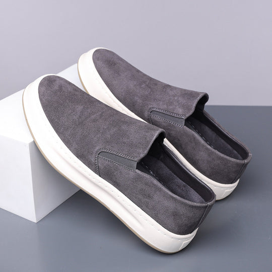 Damen Slip-On Sneakers aus hochwertigem Wildleder mit rutschfester Sohle und gepolsterter Innensohle EB