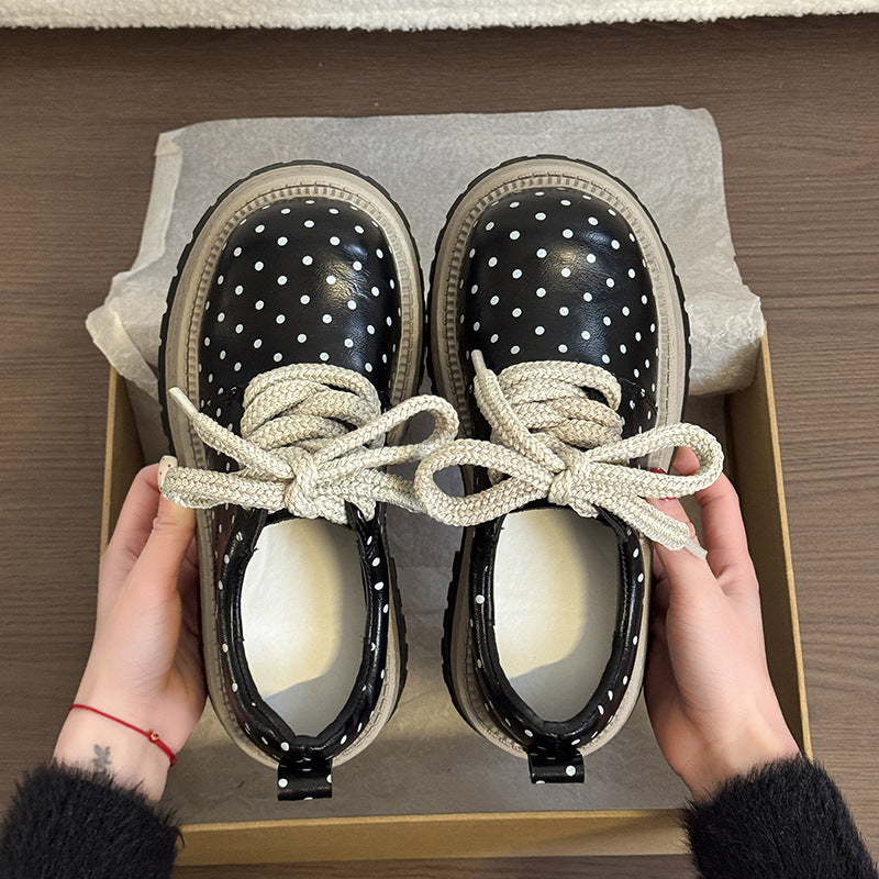 Damen Modische Schnürschuhe mit trendigem Blockabsatz EB