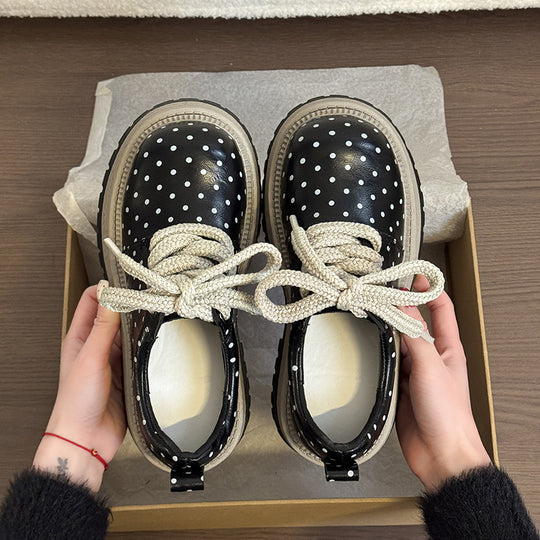 Damen Modische Schnürschuhe mit trendigem Blockabsatz EB