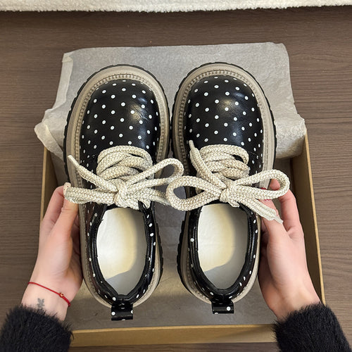 Damen Modische Schnürschuhe mit trendigem Blockabsatz EB